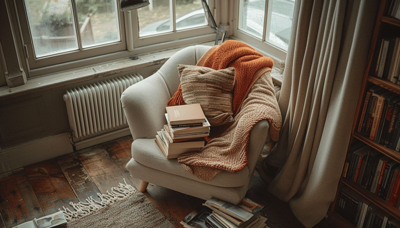 Création d'un coin lecture cosy dans un petit espace